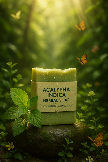 Oorkaran Acalypha Indica Herbal Soap – 100% Natural & Handmade 🌿✨