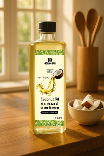Oorkaran Wood-Pressed Coconut Oil – 1 Litre